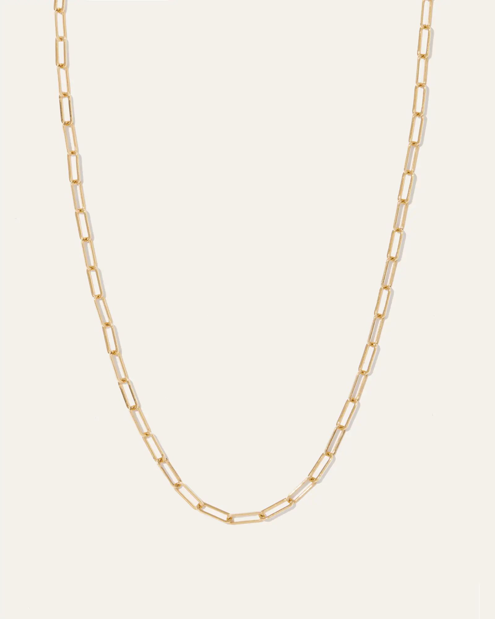 14k Gold Long Chain Link Necklace | Quince