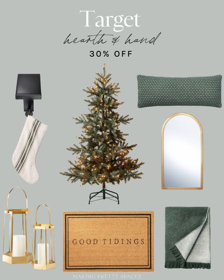Shop the Hearth & hand 30% off sale!
Target, Christmas tree, mirror, stocking, lanterns, pillows, blanket, door mat

#LTKhome #LTKHoliday #LTKsalealert