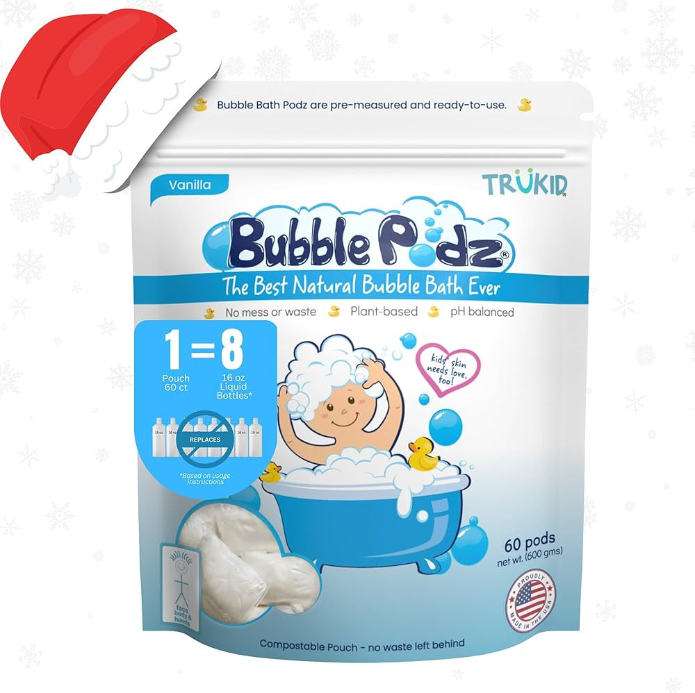 TruKid Bubble Podz Bubble Bath for Baby & Kids, Gentle Refreshing Bath Bomb for Sensitive Skin, p... | Amazon (US)