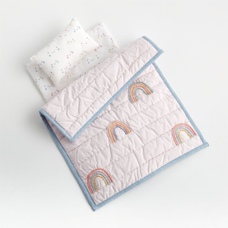 Rainbow Doll Bedding Set + Reviews | Crate & Kids | Crate & Barrel