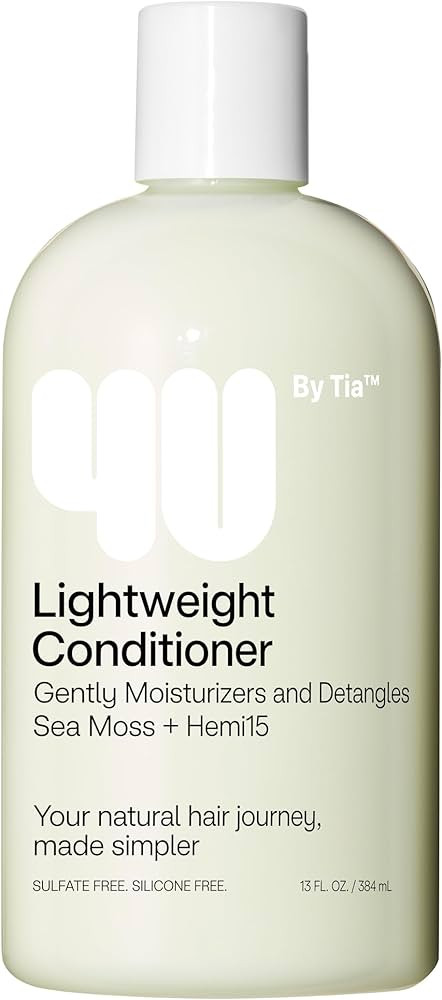 4U by Tia Lightweight Detangling Conditioner - Curly, Kinky, Coily Hair - Hemi15 & Sea Moss Sulfa... | Amazon (US)