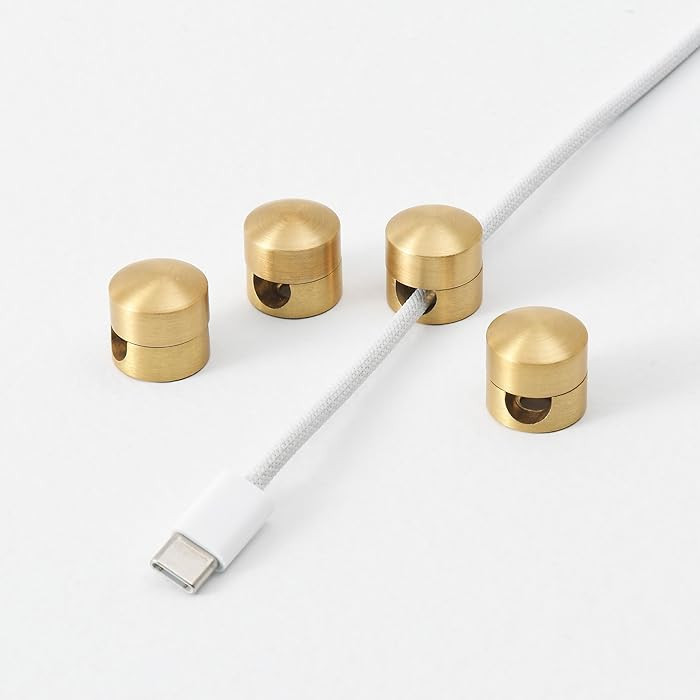 BRIGHTTIA Cable Clips - Premium Brass Cord Management for Home, Office & Car - Multipurpose Wire ... | Amazon (US)