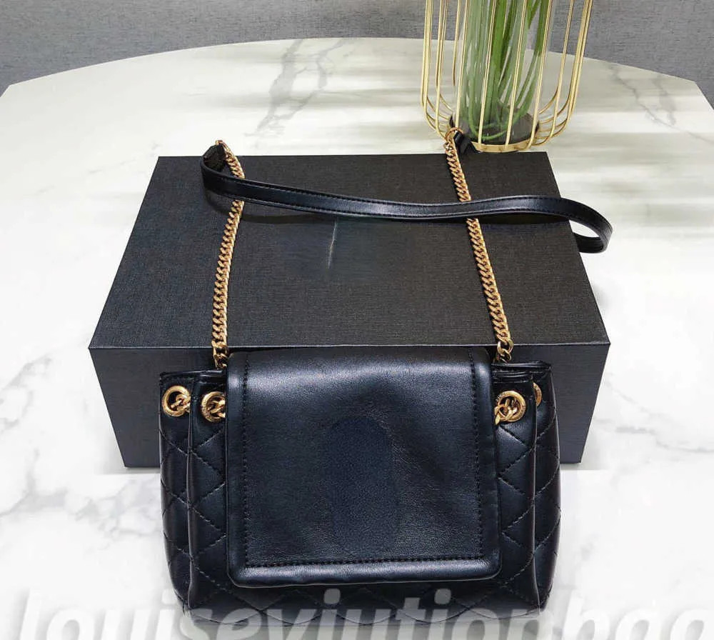 Totes Mini Nolita Metal Letter Gold Chain Shoulder Crossbody Underarm Lambskin Retro Flap Envelop... | DHGate