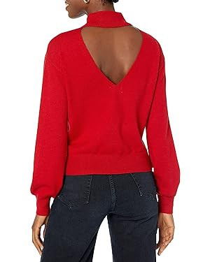 The Drop Women's Jaclyn Cutout-Back Mock-Neck Sweater | Amazon (US)