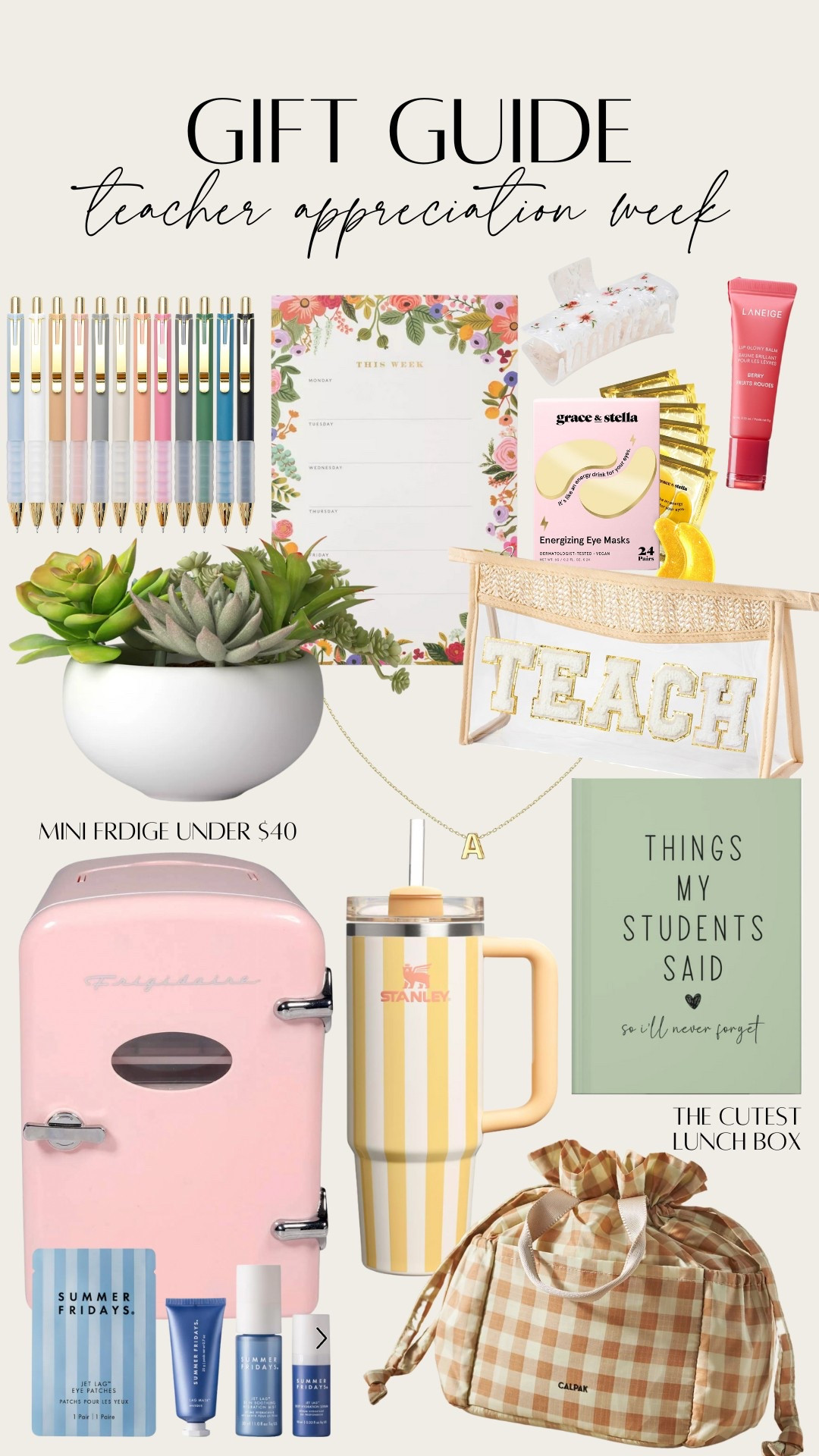 Teacher gift guide! Perfect for teacher appreciation week or end of year teacher gifts 

#LTKGiftGuide