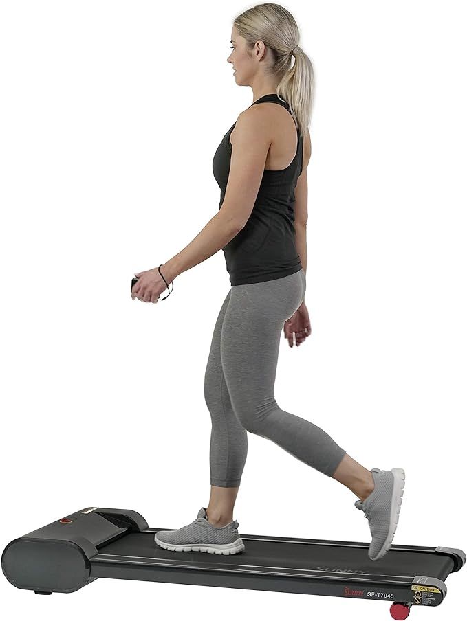 Sunny Health & Fitness Slim Walking Pad Treadmill for Under Desk or Home Office w/Optional Arm Ex... | Amazon (US)
