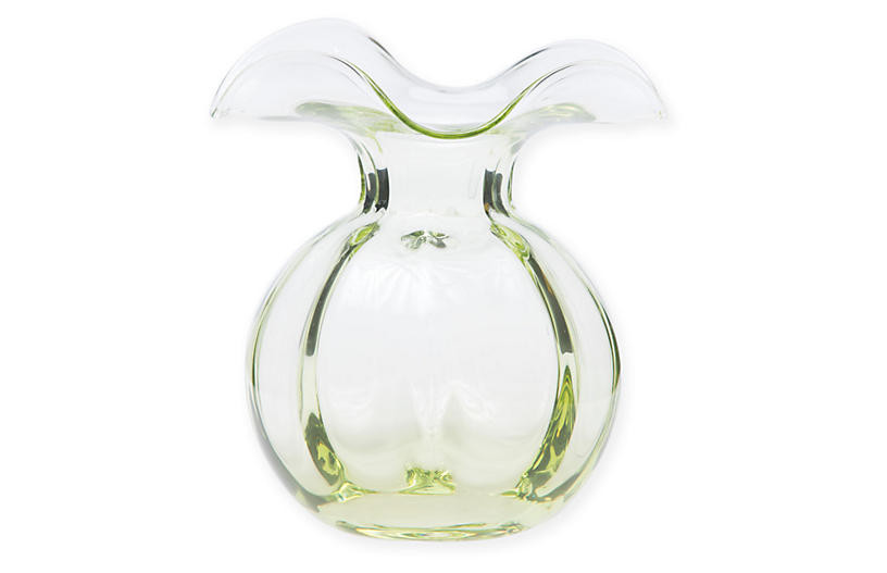 6" Hibiscus Vase, Green | One Kings Lane