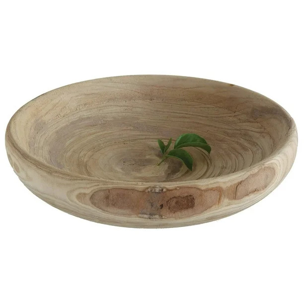 3R Studios Decorative Paulownia Wood Bowl | Walmart (US)
