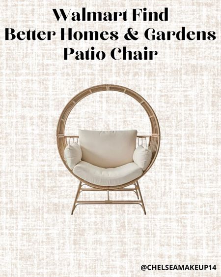 Walmart Find // Better Homes & Gardens Patio Chair // Outdoor furniture 

#LTKhome