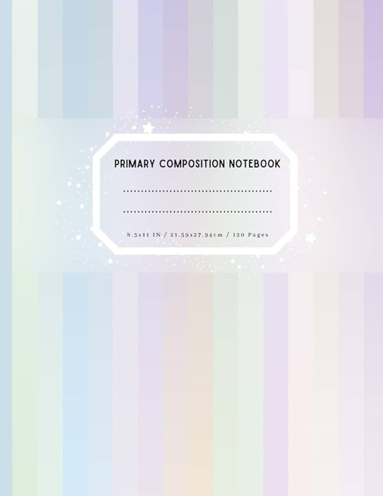 Primary Composition Notebook: Grades K-2: Writing Journal (Write and Draw exercise Book) | Amazon (US)