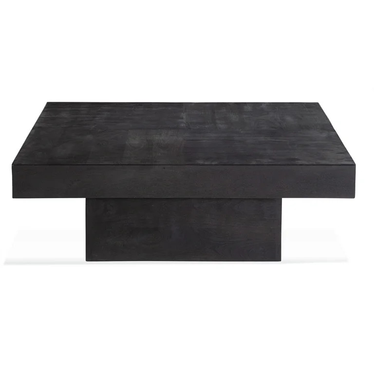 Maklaine Modern / Contemporary Wood Cocktail Table in Black Finish | Walmart (US)