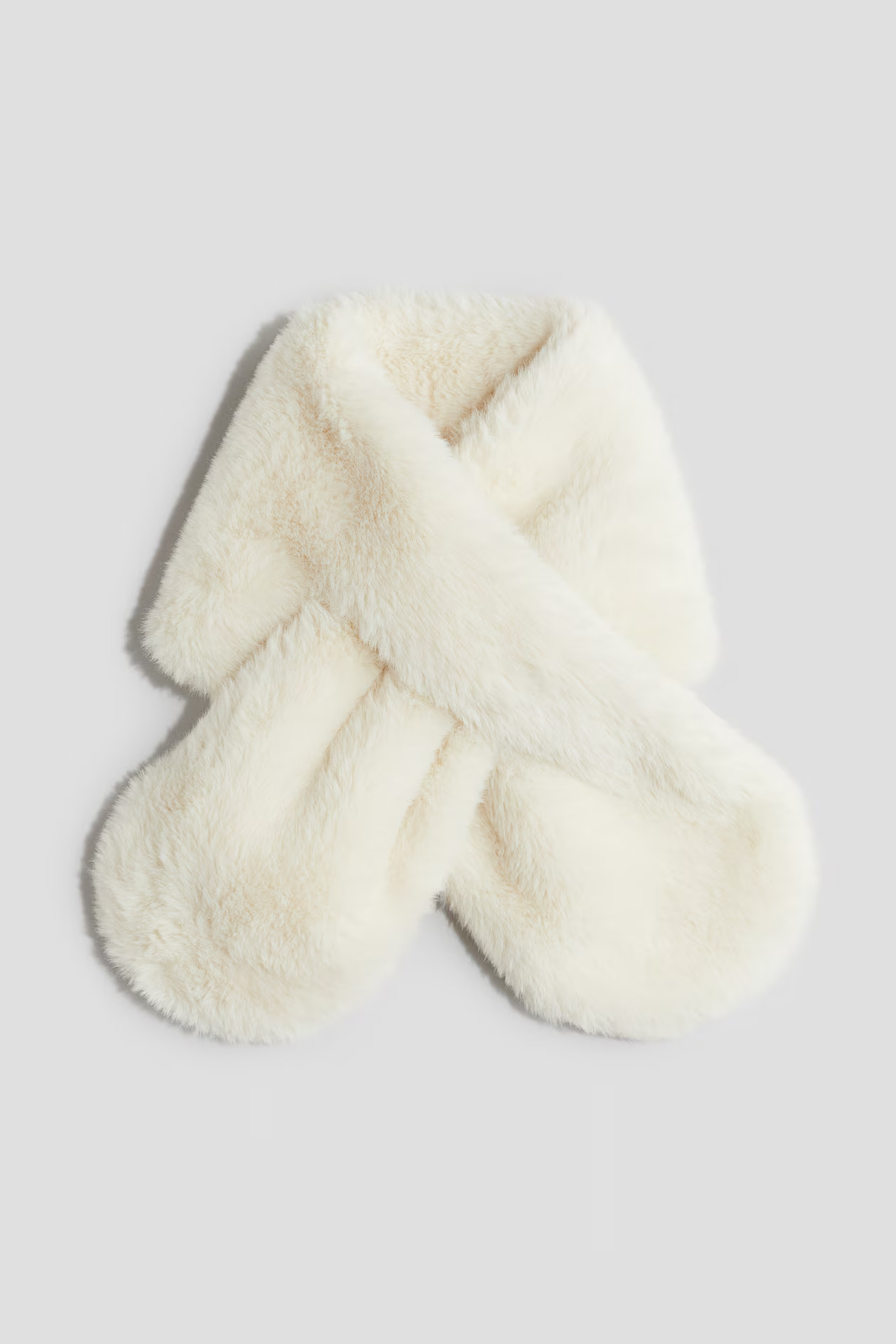 Fluffy Keyhole Scarf - Cream - Kids | H&M US | H&M (US + CA)