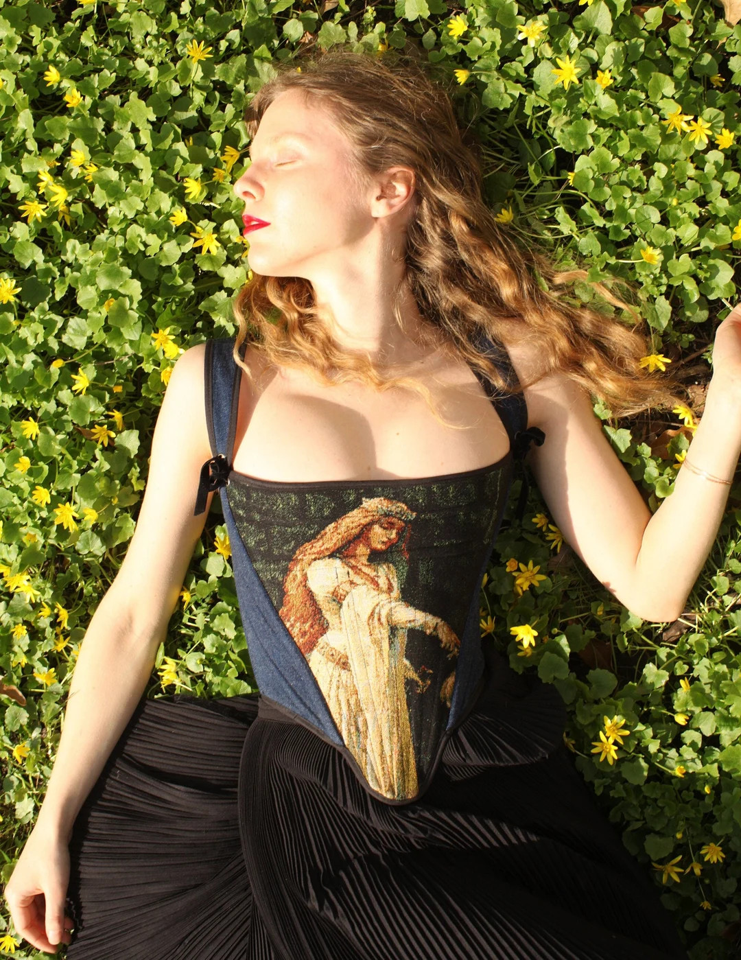 Reversible Tapestry Corset With Accolade Painting, Medieval Corset, Gothic Corset - Etsy | Etsy (US)