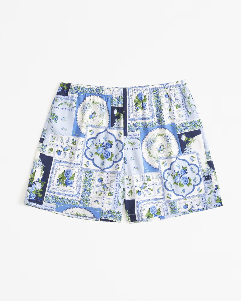 Women's Faux Silk Pull-On Short | Women's Bottoms | Abercrombie.com | Abercrombie & Fitch (US)