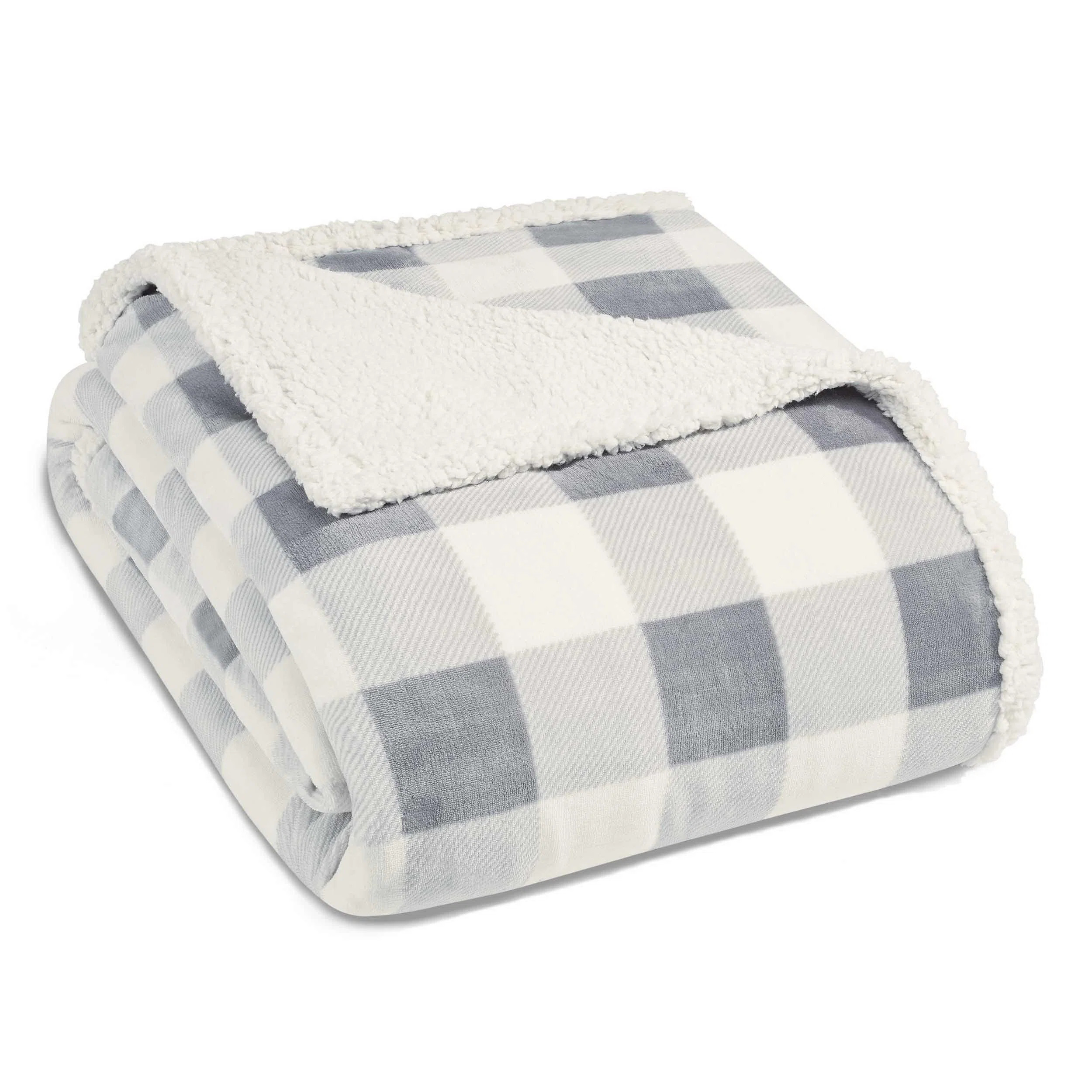 Eddie Bauer Plush Plaid Sherpa Blanket | Wayfair North America