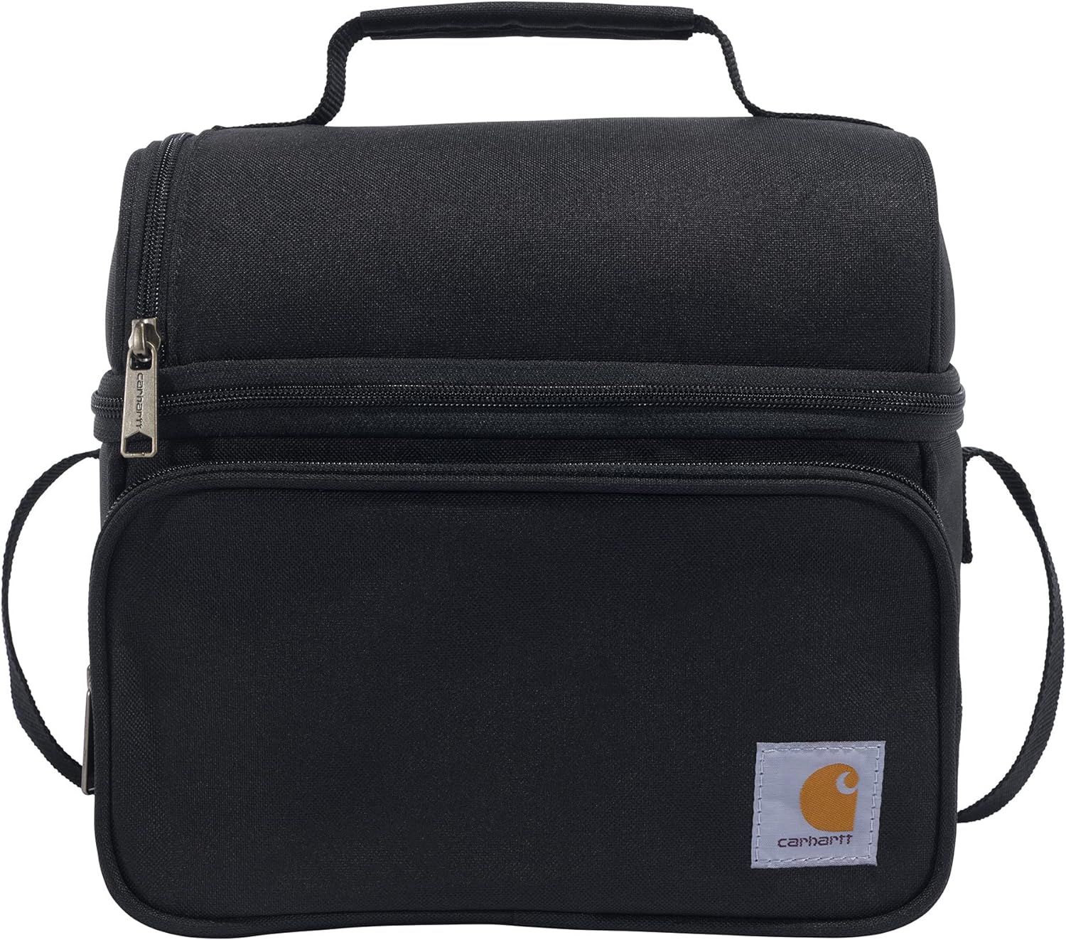 Carhartt Deluxe Dual Compartment Insulated Lunch Cooler Bag, Black | Amazon (US)