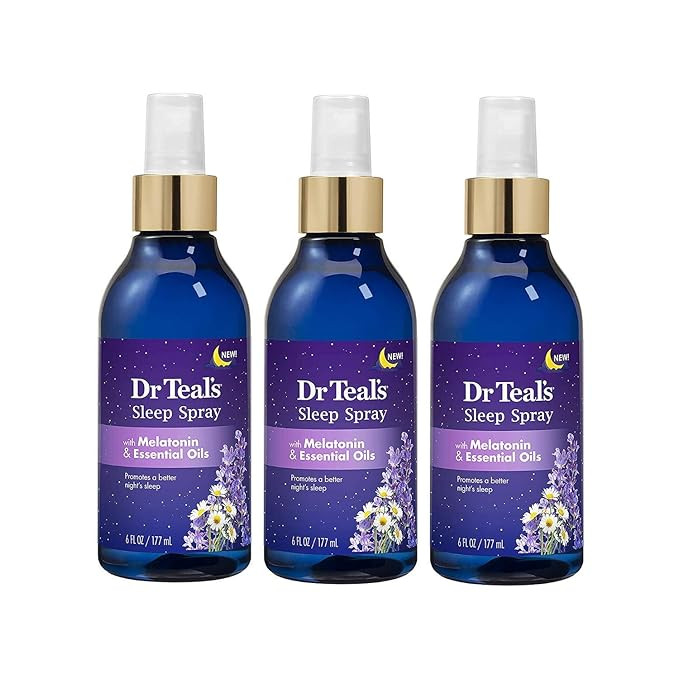 Dr Teal's Calm Blend Spray with Melatonin, Lavender & Chamomile Essential Oils, 6 fl oz (Pack of ... | Amazon (US)