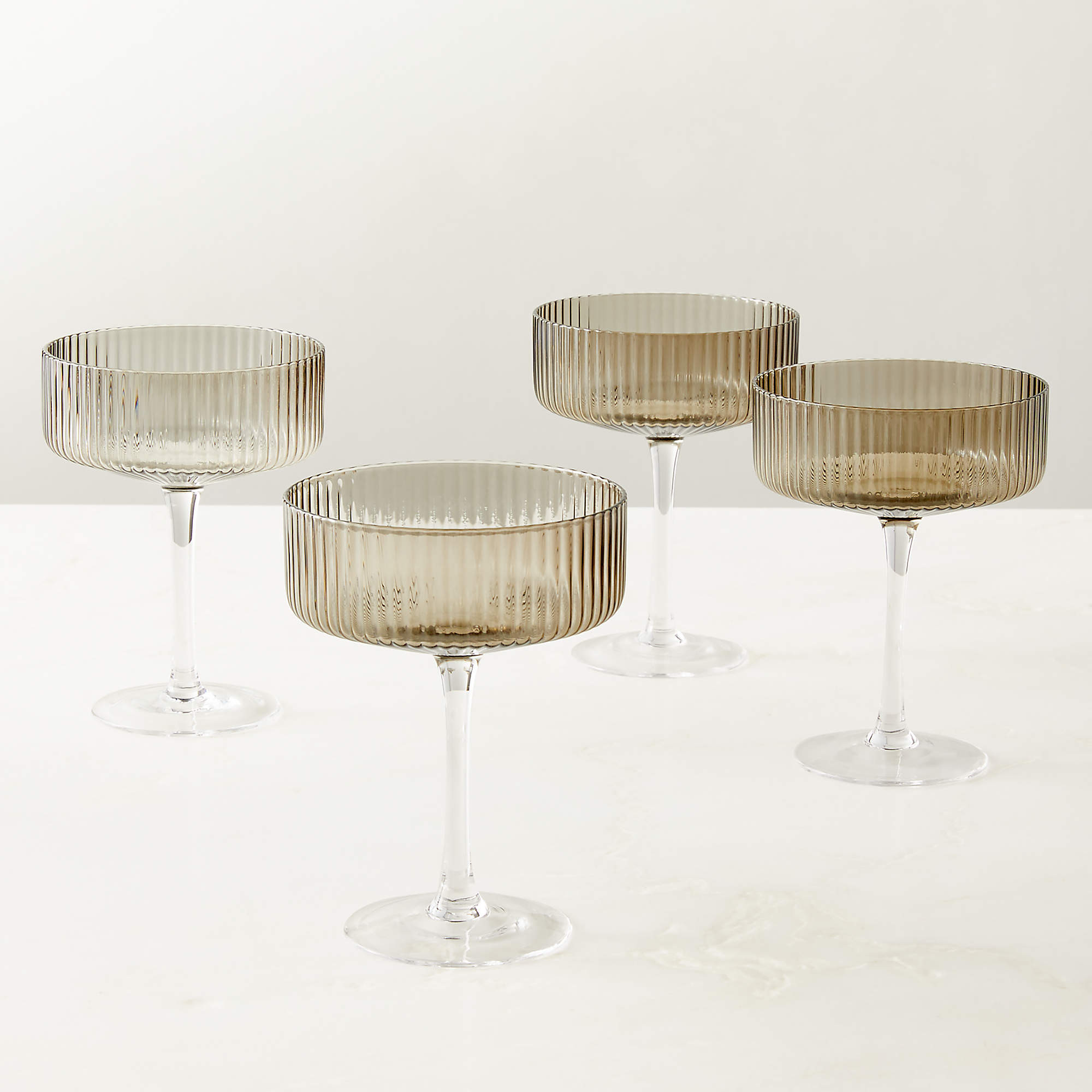 Eve Coupe Cocktail Glass Set of 4 + Reviews | CB2 | CB2