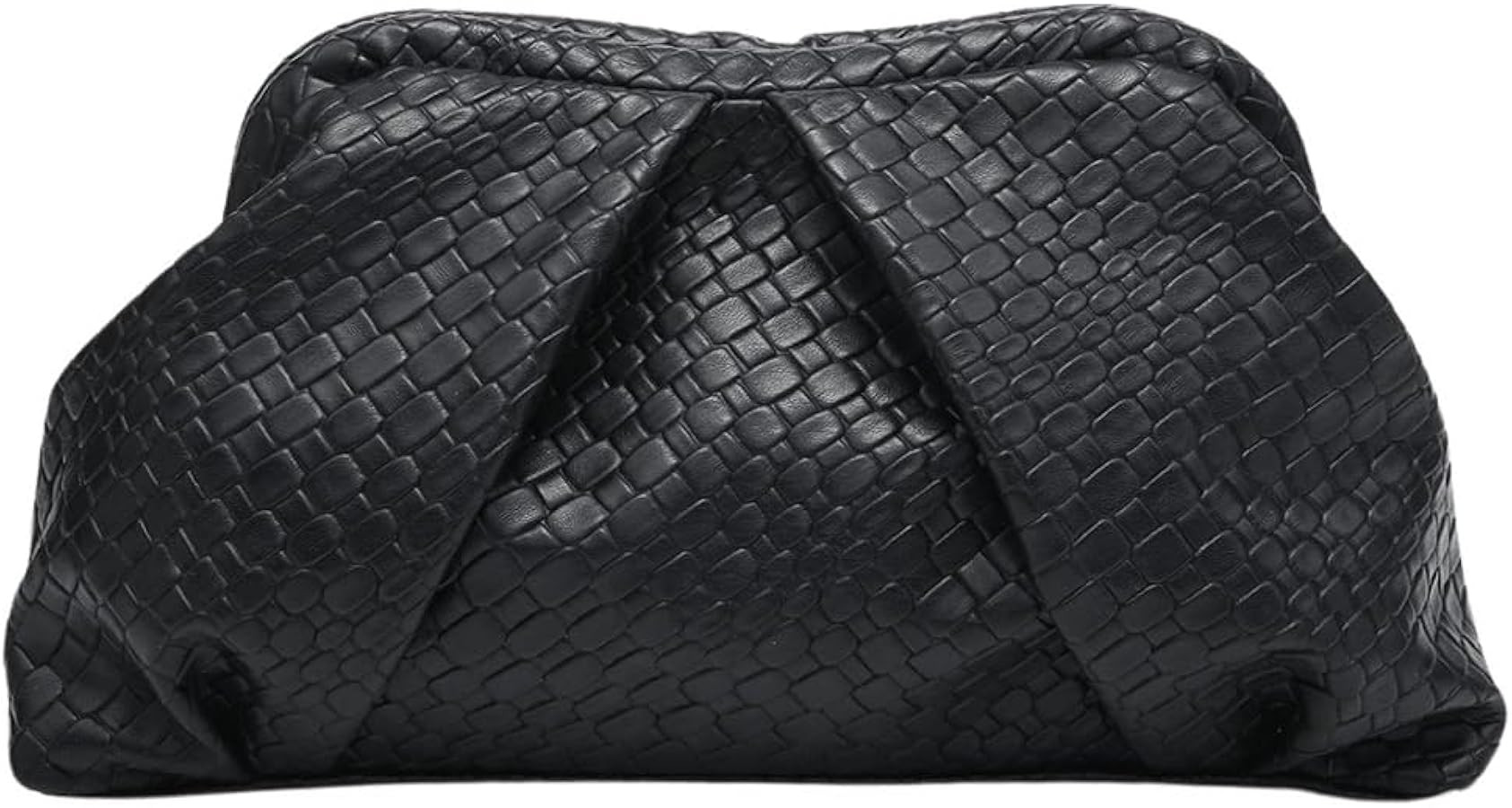 Floerns Women's Vintage Leather Ruched Bag Evening Handbag Dumpling Clutch Purse | Amazon (US)