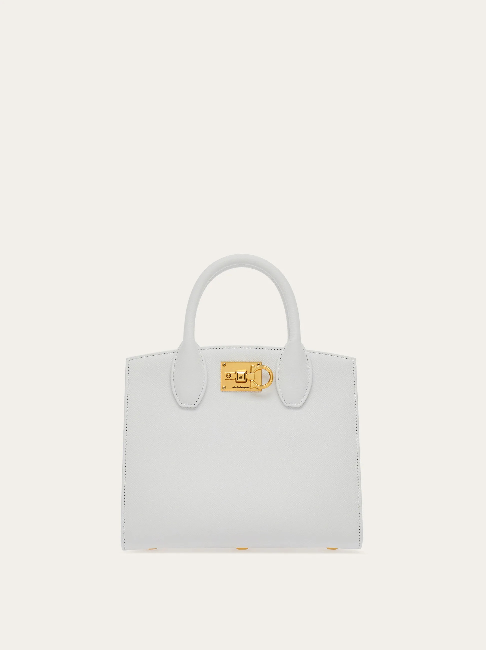 Ferragamo Women Ferragamo Studio Box bag (S) White | Ferragamo