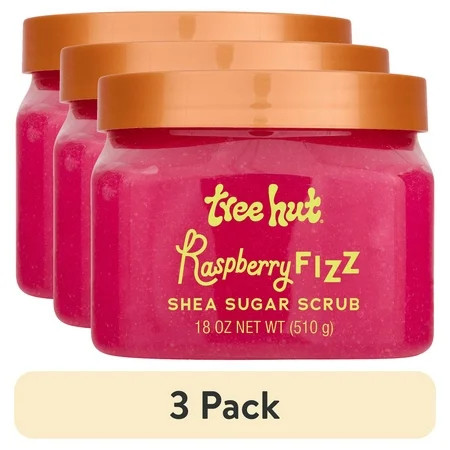 (3 pack) Tree Hut Raspberry Fizz Shea Butter Sugar Body Scrub, 18 oz | Walmart (US)