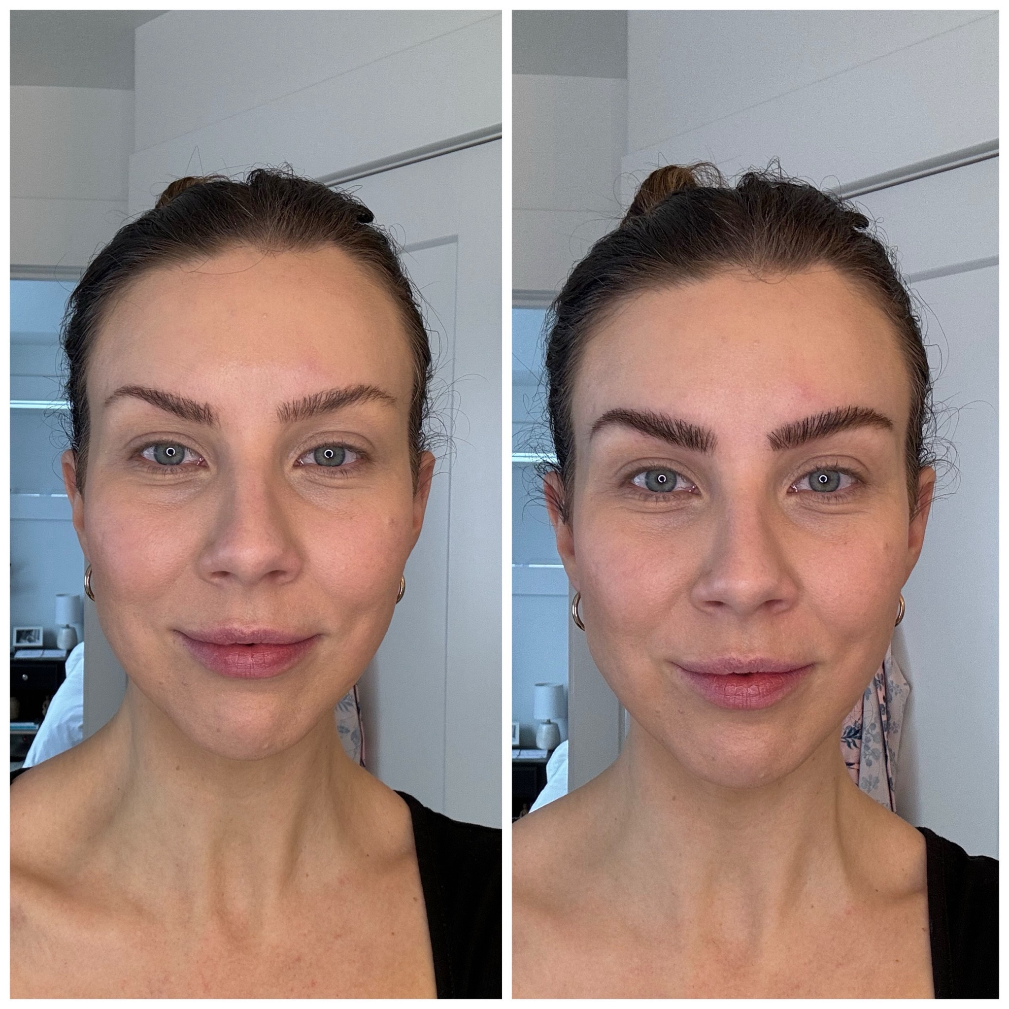 Before/after dying and filling in eyebrows. 
Before dying, make sure to use Vaseline around the brow to ensure the dye doesn’t stain your skin. Repeat about every 1-2 weeks. 

#LTKbeauty #LTKstyletip