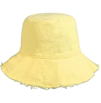 boderier Sun Hats for Women Summer Casual Wide Brim Cotton Bucket Hat Beach Vacation Travel Acces... | Amazon (US)