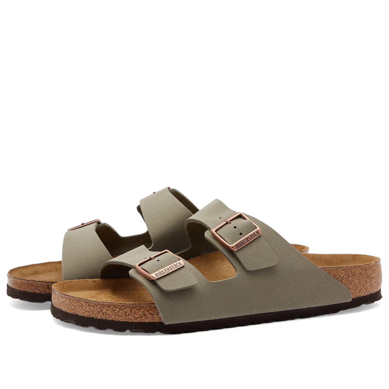 Birkenstock Arizona Stone Birkibuc | END. (UK) | End Clothing (UK & IE)