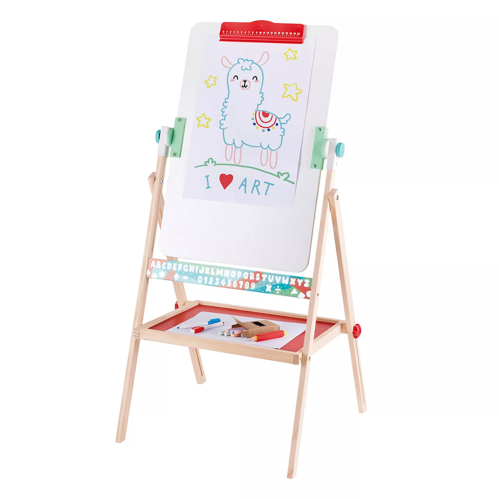 Hape Standing Double-Sided Chalk Blackboard & Marker Whiteboard Flip Flat Easel, Multi | Kohl's