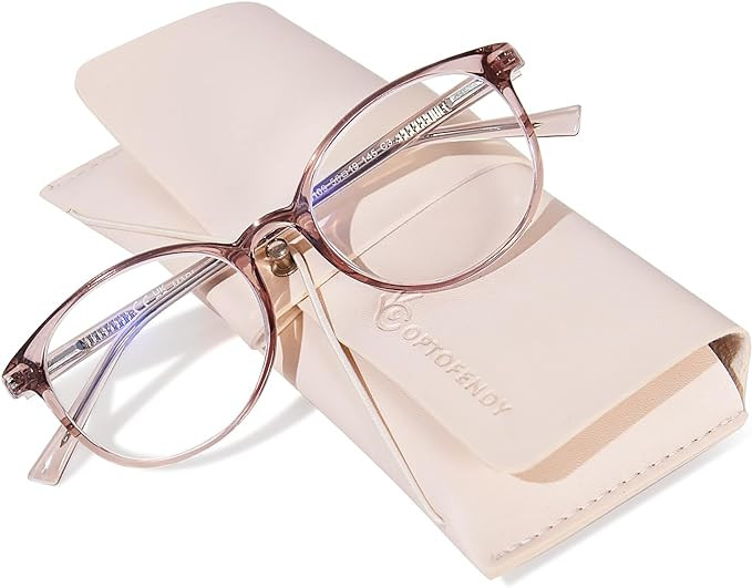 OPTOFENDY TR90 Reading Glasses for Women, Fashion Round Blue Light Blocking Computer Readers with... | Amazon (US)