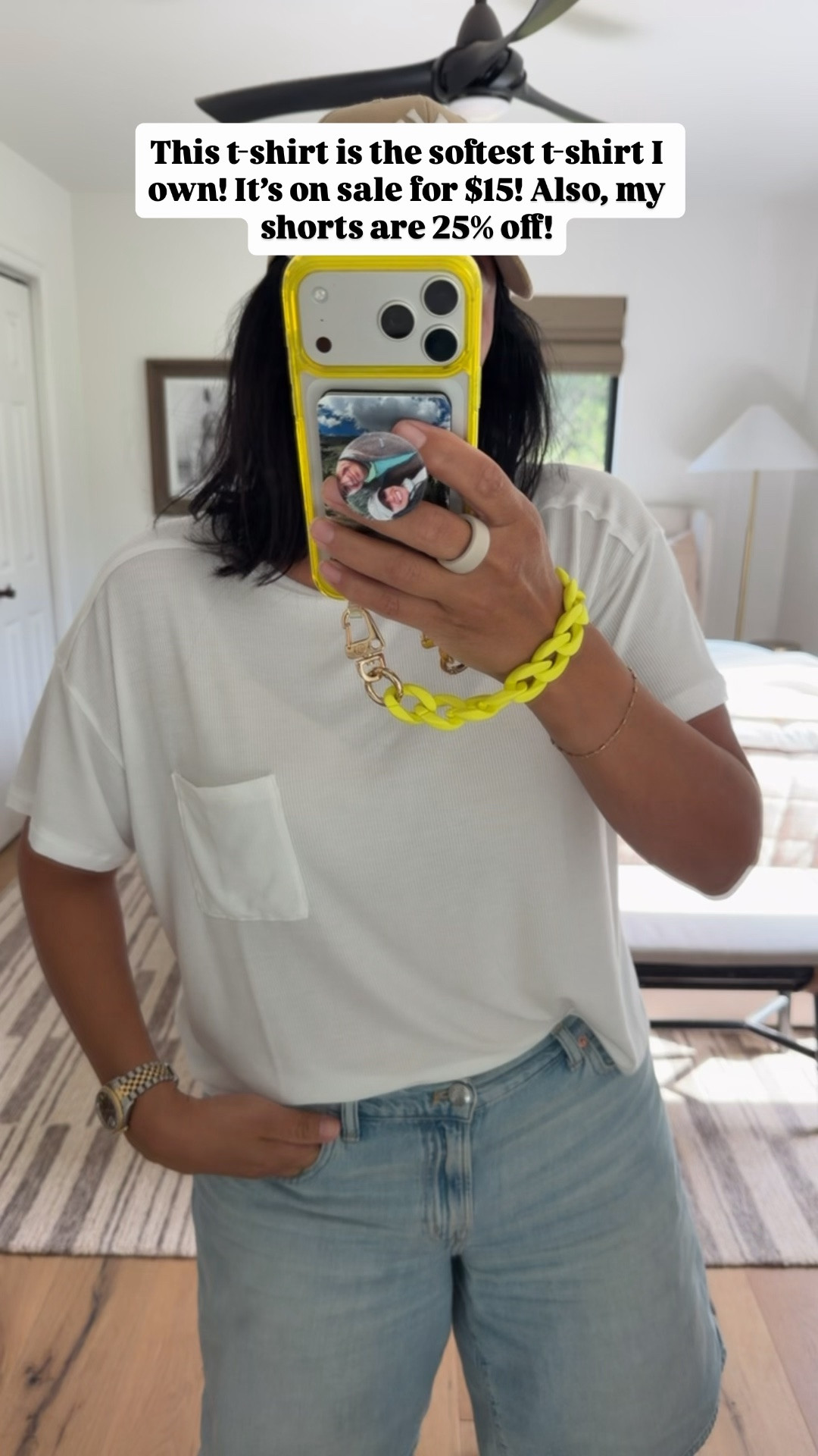 T-shirt size medium, shorts size 29 (I’m a curvy size 8), sandals fit tts.

#LTKSaleAlert #LTKMidsize #LTKOver40