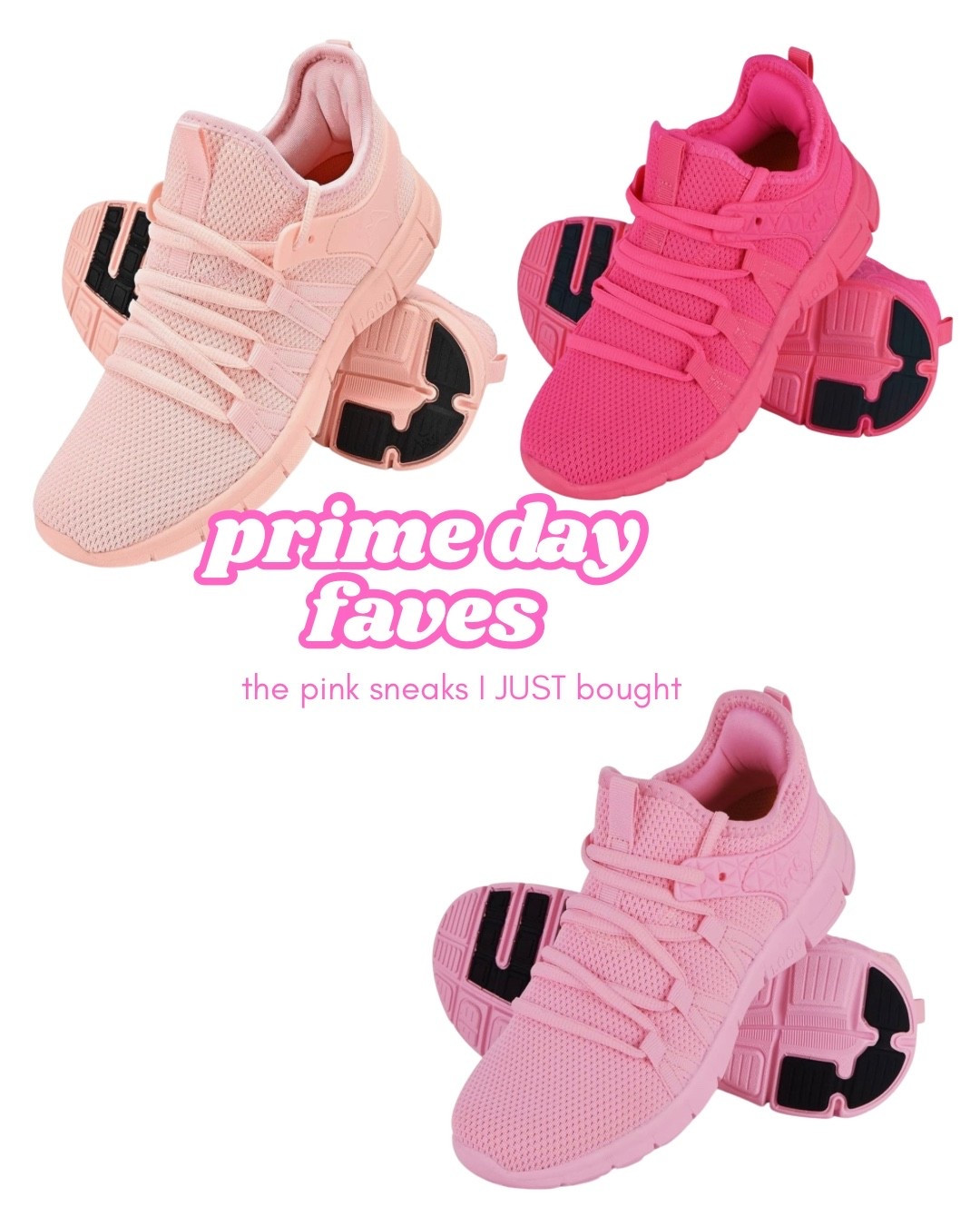 Prime Day: the cute pink sneaks I literally JUST got! (and that come in 3 shades of pink: I got those in the bottom right corner!)



#LTKSaleAlert #LTKShoeCrush