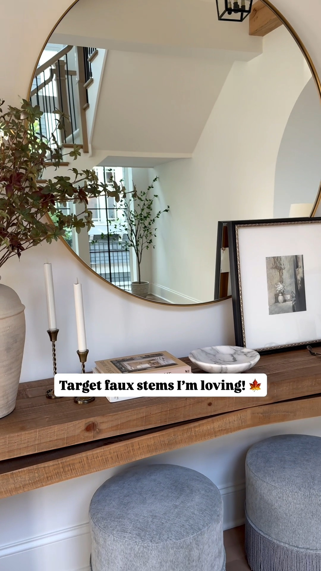 I used 5 of these stems for this gorgeous fall console table styling!

#LTKHome
