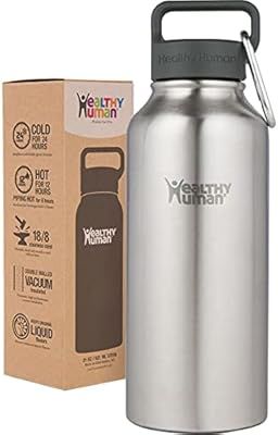 Healthy Human Water Bottle, BPA Free Sports Travel Stainless Steel Insulated Water Bottles | Amazon (US)