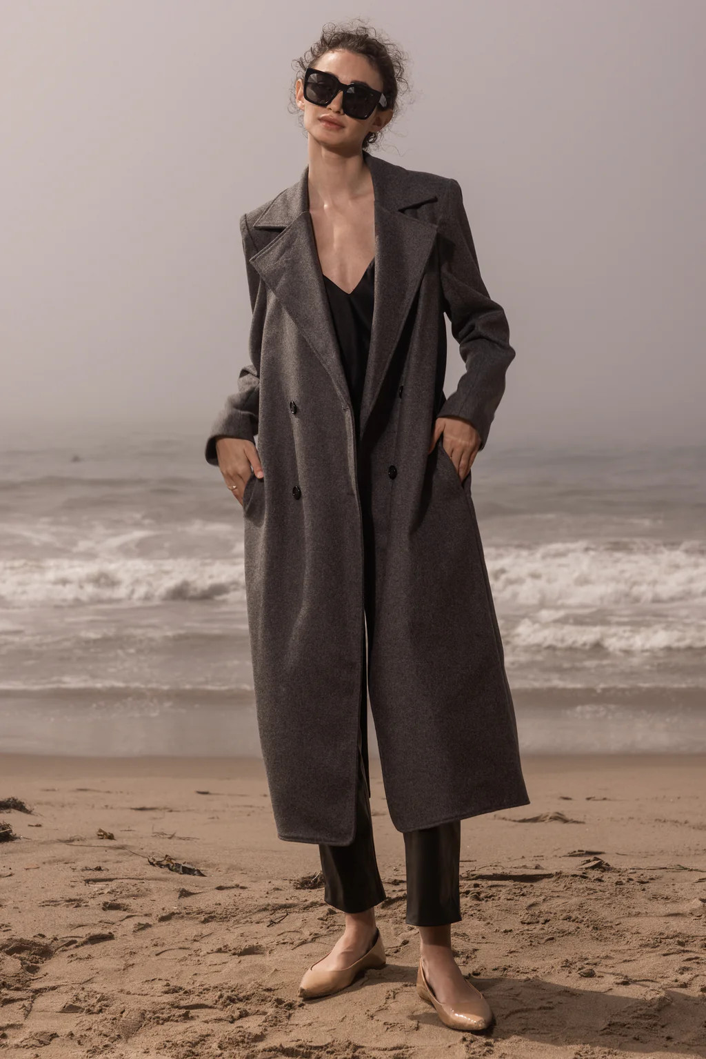 MERRICK COAT - GREY | Heidi Merrick