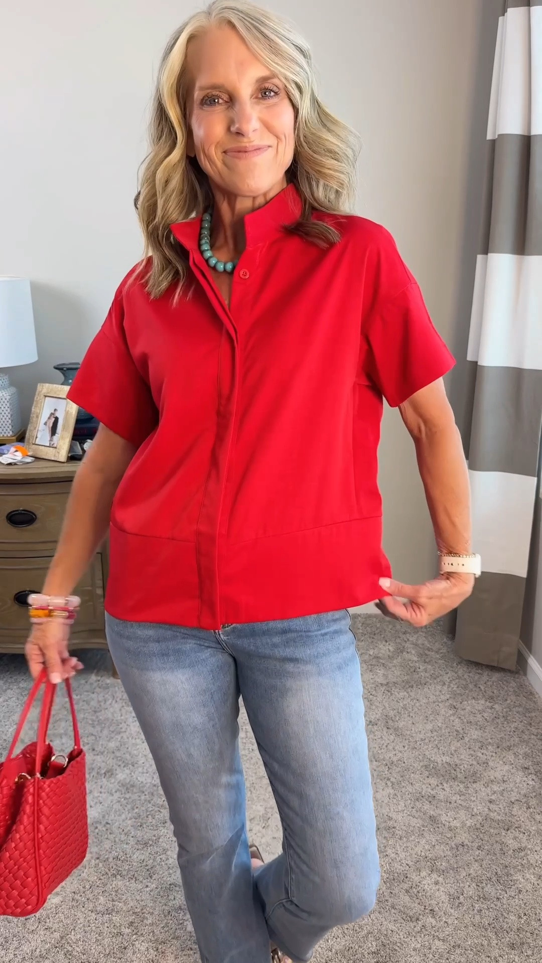 Never underestimate the power of accessories with a simple top and jeans. Linking some of my favorites. Wearing small tops and 27 jeans. 
Use COAST20 on Allie + Bess. Use COAST25 today on Natasha’s collection on Allie + Bess

#LTKgrwm #LTKOver40 #LTKSaleAlert