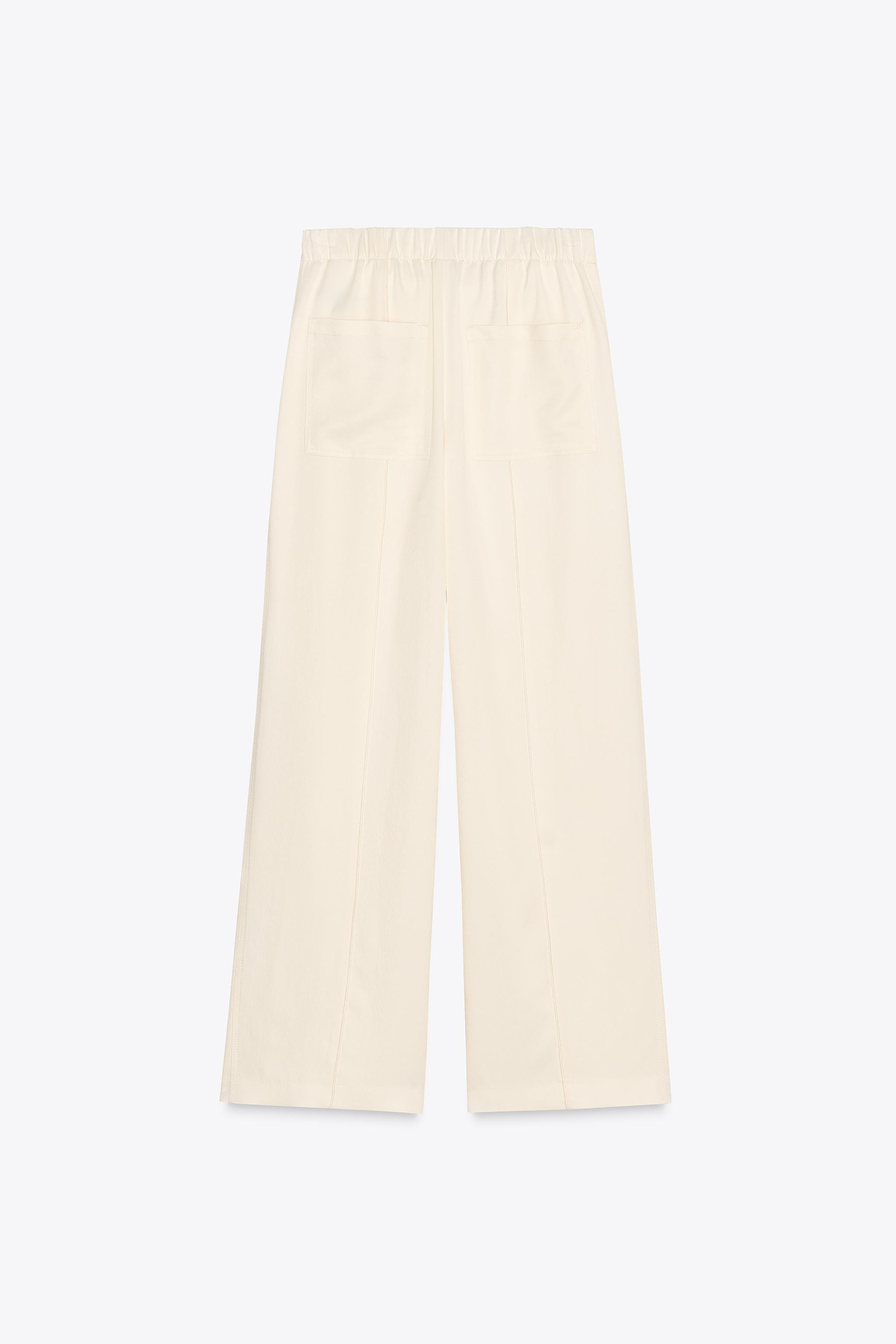 ZW COLLECTION WIDE-LEG TROUSERS | Zara UK