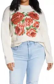 Floral Pop Crewneck Sweater | Nordstrom