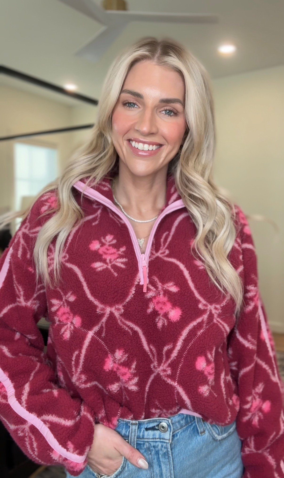 Old navy pullover is on sale for under $25! Wearing size small 