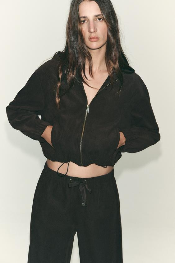 HOODED BOMBER JACKET | Zara US