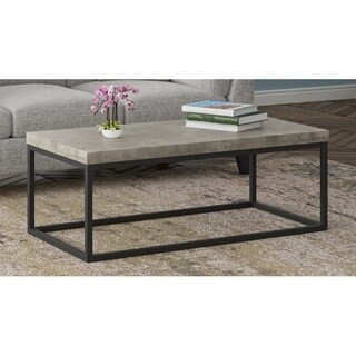 Carbon Loft Borge Concrete Finish Coffee Table | Bed Bath & Beyond