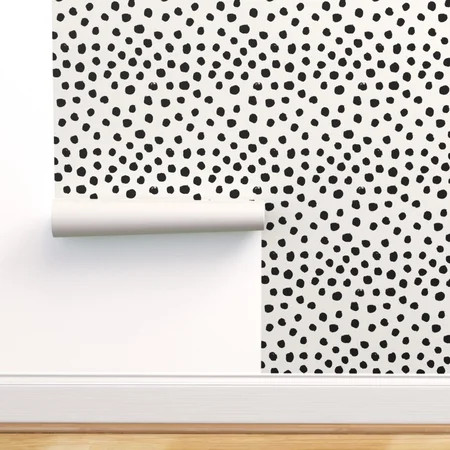 Peel-and-Stick Removable Wallpaper Dot Spot Animal Minimal Baby Nursery | Walmart (US)