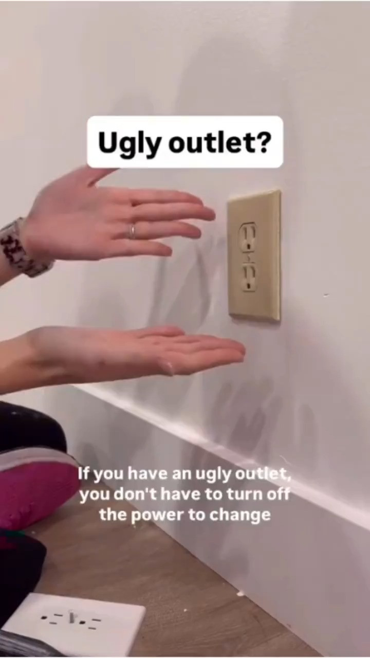 Honestly one of the simplest home improvements we’ve done.
 Automatic night light, clean look, and no cords sticking out. 

 #LTKdayinmylife #LTKmomlife #LTKHome