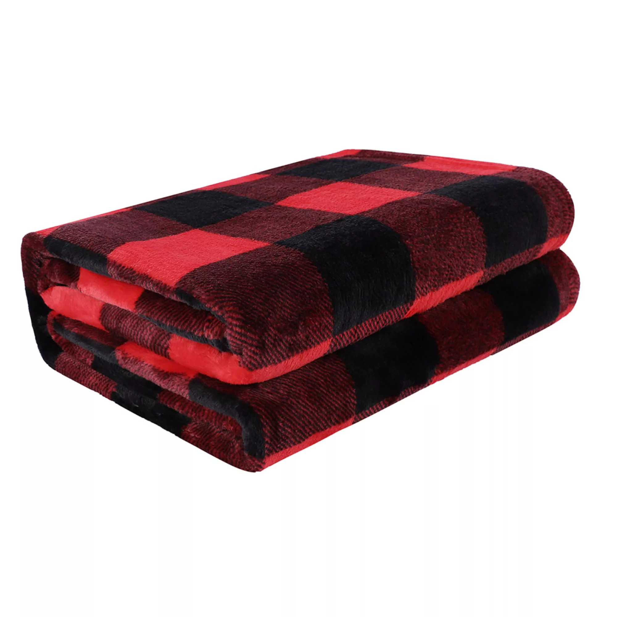 Plaid Flannel Fleece Buffalo Soft Plush Blankets Throw 50"x60" | Kohl's