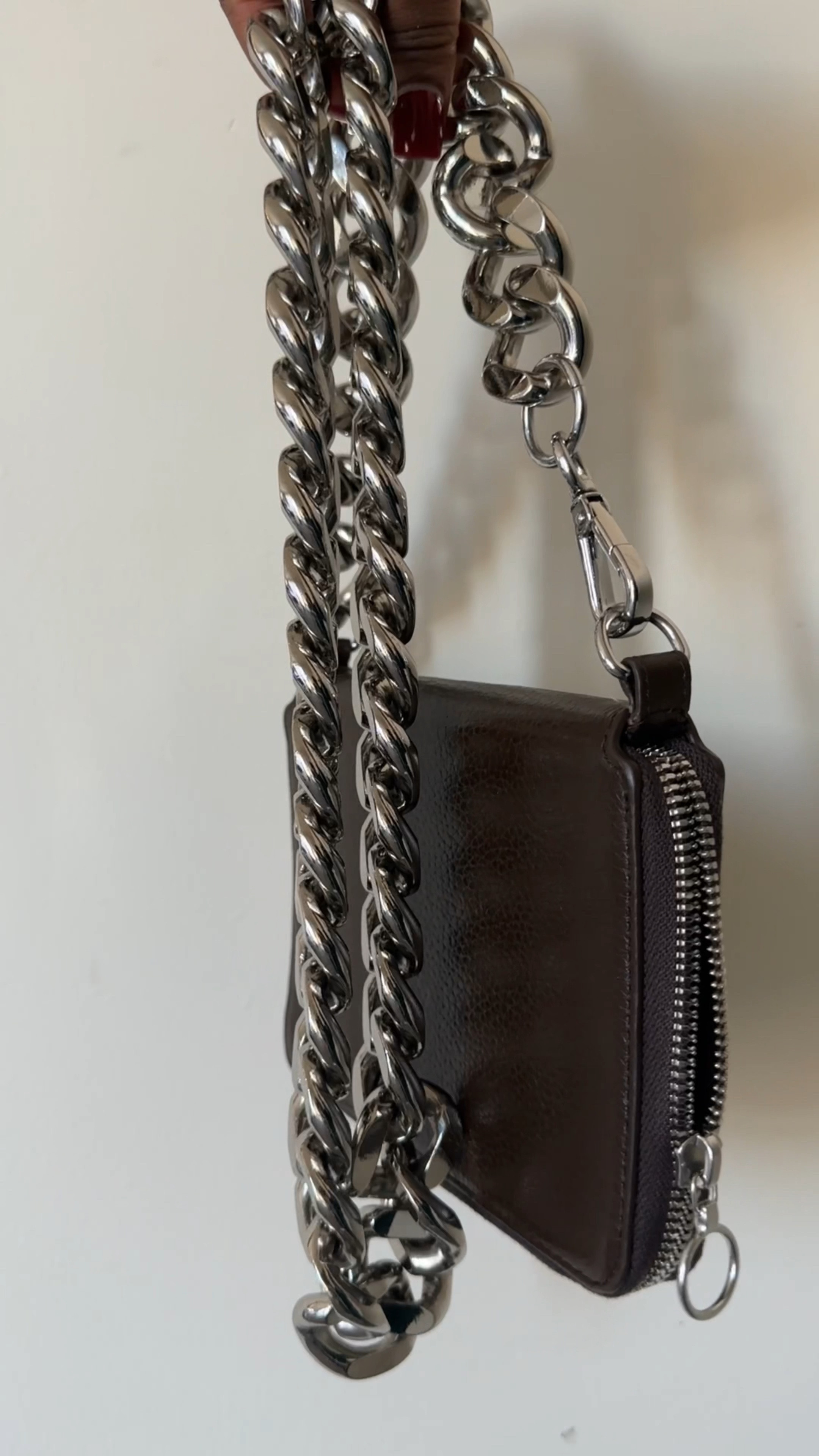 The oversized silver chain on this bag has my heart! I’ve been more of a silver girl lately and this is perfect! KARA does staple bags sooo well.

#LTKVideo #LTKstyletip #LTKitbag