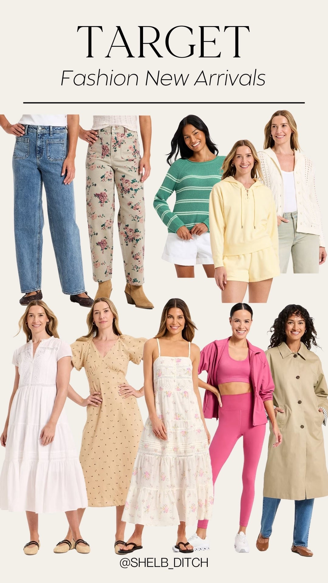 Target new arrivals. Target fashion. Target spring style. Target denim. Target floral jeans. Target matching lounge shorts set. Target active style. Target slowing dress. Target spring trench coat. Target spring sweater  

#LTKSeasonal #LTKFindsUnder100 #LTKFindsUnder50