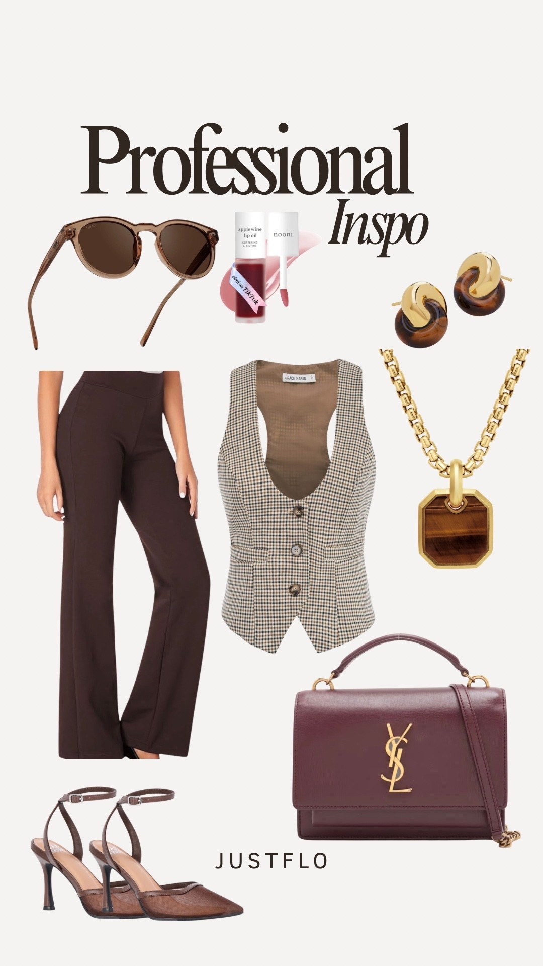 Boss energy but make it chic 🤎✨
Loving this professional neutral outfit inspo that’s perfect for work, meetings, or a polished everyday look. The brown tones, structured vest, and statement accessories elevate a simple outfit into something stylish and confident.

Paired with sleek heels, gold jewelry, and a classic bag for that effortless boss babe aesthetic.

Everything linked on my LTK!
– JustFlo

#LTKStyleTip #LTKUnder100 #LTKFinds
#WorkwearStyle #OfficeOutfitInspo #BossBabeStyle
#NeutralOutfit #BrownOutfitInspo #ChicStyle
#ProfessionalStyle #FallNeutrals #ClassicStyle
#CapsuleWardrobe #JustFloStyle

#LTKootd #LTKgrwm #LTKWorkwear