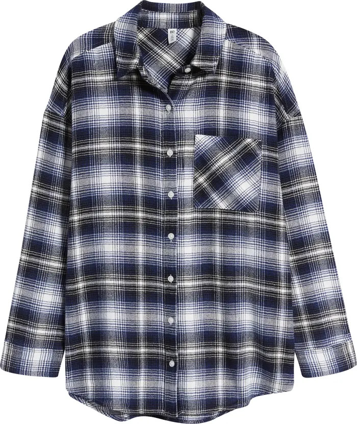 Boyfriend Plaid Button-Up Shirt | Nordstrom