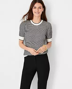 Textured Stitch Sweater Tee | Ann Taylor (US)