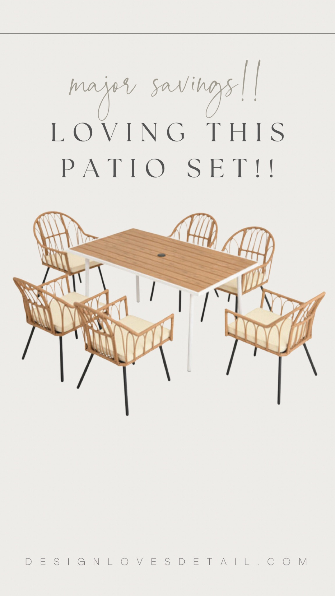 Check out this beautiful patio set!! 

#patio #outdoor #savings #affordable #clearance #sale #interiordesigner #spring #dummer #home  

#LTKGiftGuide #LTKhome #LTKSeasonal